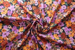 Autumn Friends - Spice - Rayon Crinkle