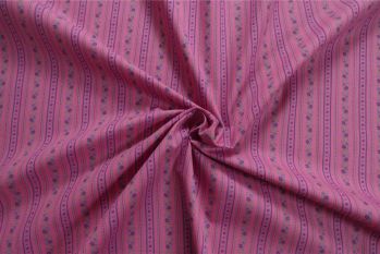 Floretta Stripe - Pink - Pesanté Poplin