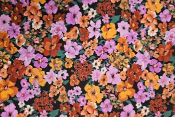 Autumn Friends - Spice - Viscose Rickardi Lawn