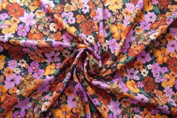 Autumn Friends - Spice - Rayon Crinkle