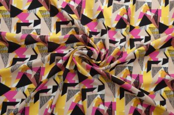 Geometric Shapes - Rayon Crinkle