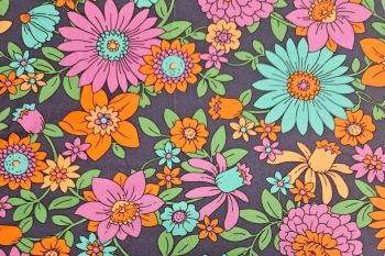 Zinnia Garden - Viscose Rickardi Lawn