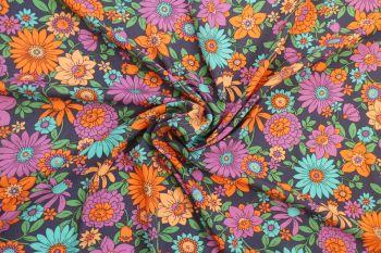 Zinnia Garden - Viscose Rickardi Lawn